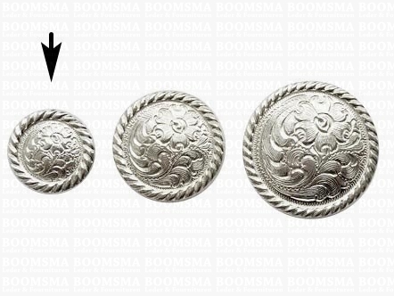 Concho: Western conchos  screwback silver High Sierra concho round 20 mm  - pict. 1