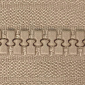 Zipper Divisible Block Tooth  9 mm  Light beige - pict. 2