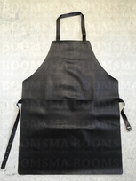 Work apron Black leather (83 × 61 cm without strap), total waist belt 120 cm (ea)
