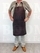 Work apron Black leather (83 × 61 cm without strap), total waist belt 120 cm (ea) - pict. 2
