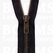 Zipper all sorts black YKK metal antique brass 45 cm (thin zipper teeth 6 mm) - pict. 1