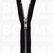 Zipper all sorts black YKK metal silver 20 cm (thin zipper teeth 6 mm) - pict. 1