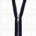 Zipper all sorts blue YKK metal silver 20 cm (thin zipper teeth 6 mm) - pict. 1