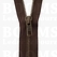 Zipper all sorts brown Kroko metal antique brass 45 cm (zipper teeth 6 mm) - pict. 1