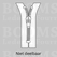 Zipper all sorts white YKK metal silver 20 cm (thin zipper teeth 4 mm) - pict. 3