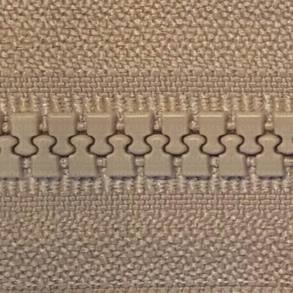 Zipper Divisible Block Tooth  8 mm  Dark beige - pict. 2