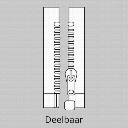 Zipper Divisible Block Tooth  8 mm  - pict. 6