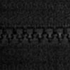 Zipper Divisible Block Tooth  8 mm  Black - pict. 1