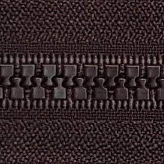 Zipper Divisible Block Tooth  8 mm  Brown - pict. 1