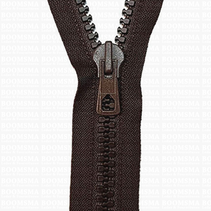 Zipper Divisible Block Tooth  9 mm  brown 40 cm - pict. 1