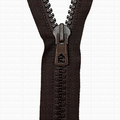 Zipper Divisible Block Tooth  9 mm  brown 55 cm - pict. 1