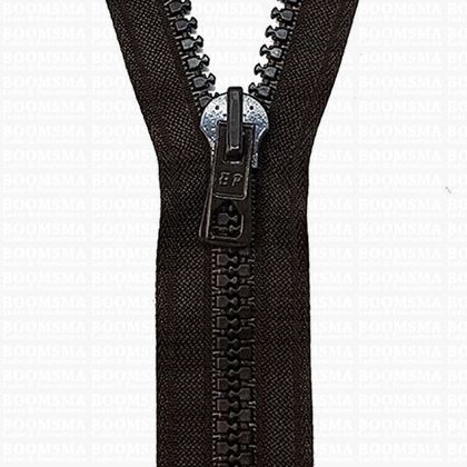 Zipper Divisible Block Tooth  9 mm  brown 74 cm - pict. 1