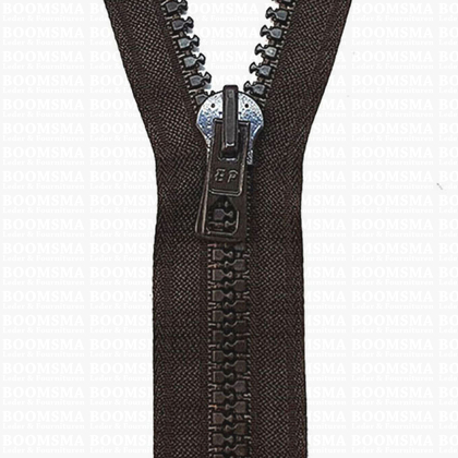Zipper Divisible Block Tooth  9 mm  brown 80 cm - pict. 1
