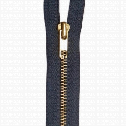 Zipper Metal Copper (gold) MIDBLUE - pict. 1