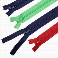 Zipper nylon spiral short COLOURED