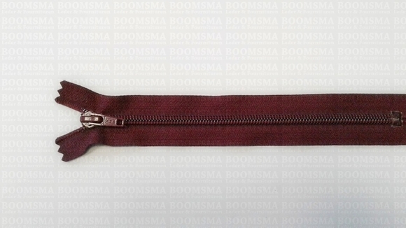 Zipper nylon spiral 40 cm COLOURED Dark red/aubergine (021) ) - pict. 2
