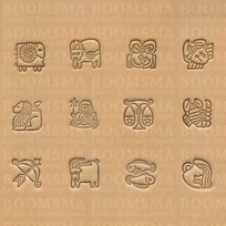 Zodiac stamp set assorti mini set 12,5 mm (per set)