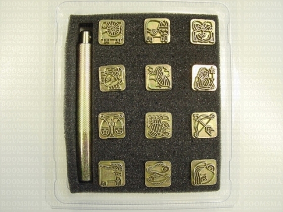 Zodiac stamp set assorti - pict. 3