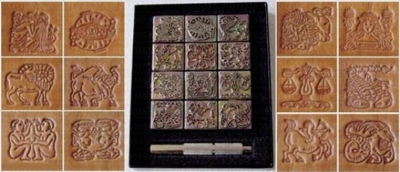 Zodiac stamp set assorti - pict. 2