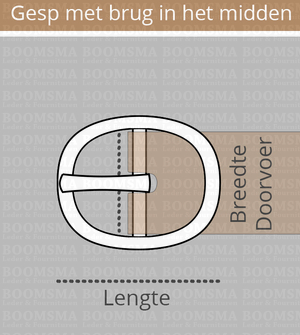 Gesp met brug in het midden