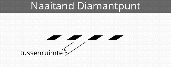 Naaitand diamantpunt tech tekening