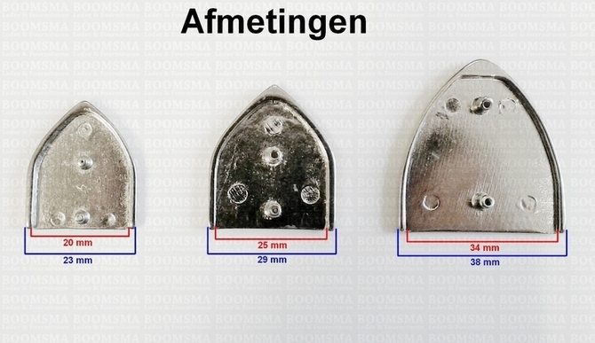 Reiemeind punt met holnieten uitleg