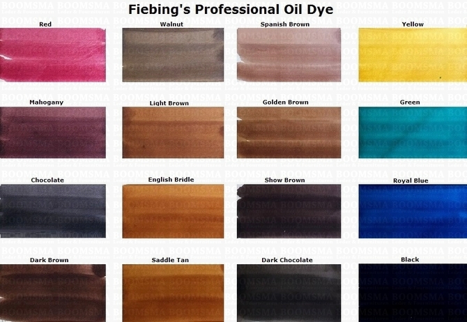 Fiebing's Olio Per Colorazione Professionale Pelle - 118 Ml, Tinta A Base Alcolica Per Cinture, Borse E Cuoio, Copertura Eccellente