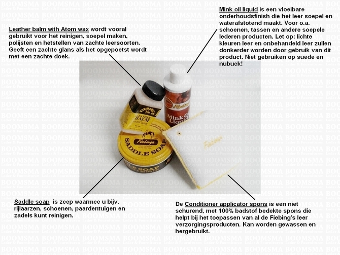 Leer verzorgingsset UITLEGFOTO