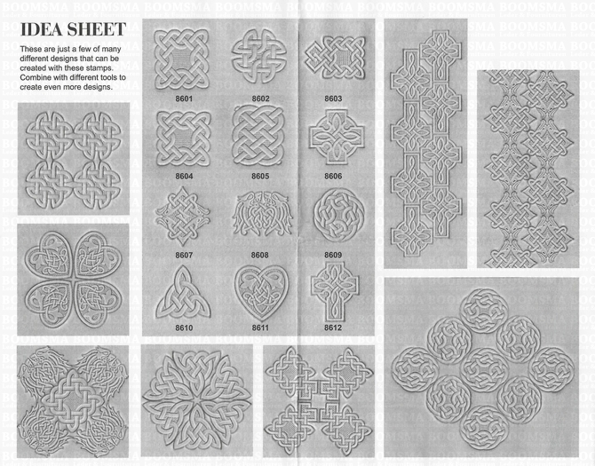 Keltische stempelset idea sheet