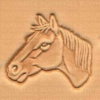 2D & 3D stempels paarden & herten paardenhoofd (kijkt links)