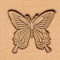 2D & 3D stempels vogels en vlinders vlinder