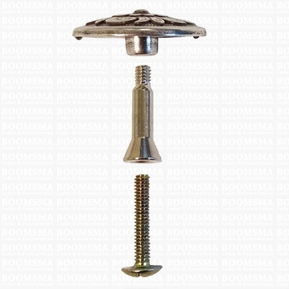 Adapters voor concho met schroef: knop (versiering voor ladekast e.d.) per paar - afb. 2