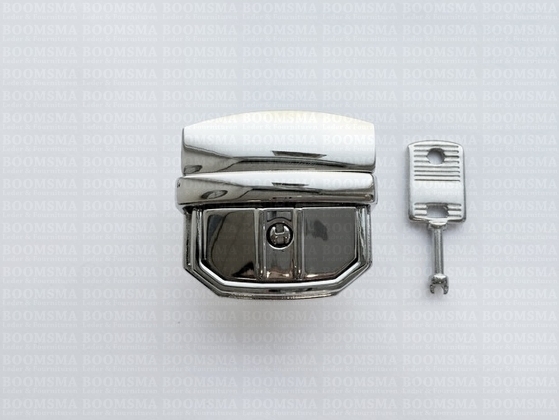 Aktetasslot luxe zilver 4 × 4,5 cm (glanzend) nikkel - afb. 3