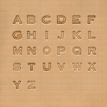 Alfabetset blokletter 12 mm (per set) lettertype niet gelijk aan 18 mm! - afb. 1