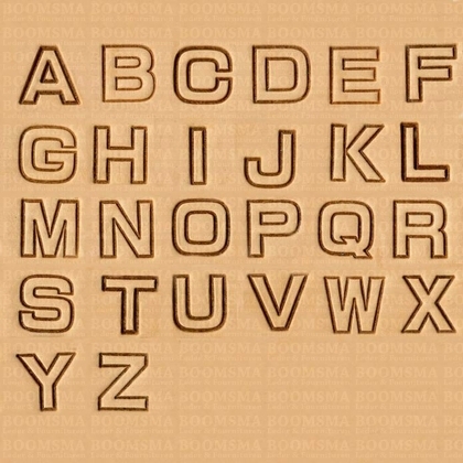 Alfabetset blokletter 18 mm (per set) lettertype niet gelijk aan 12 mm! - afb. 1