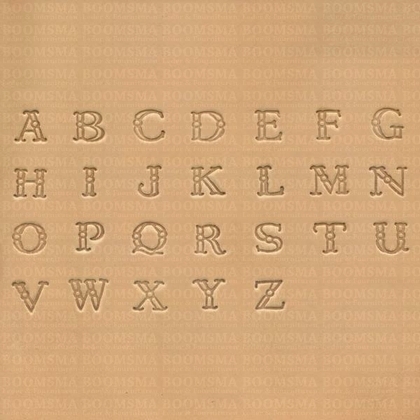 Alfabet - of cijferset klein sier 9 mm, alfabet (per set) - afb. 1