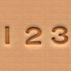 Alfabet of cijferset klein CIJFERS 6 á 7 mm (per set) - afb. 3