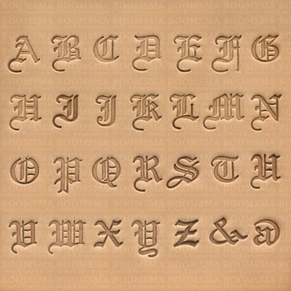 Alfabetset Old English groot 18 mm (per set) - afb. 1