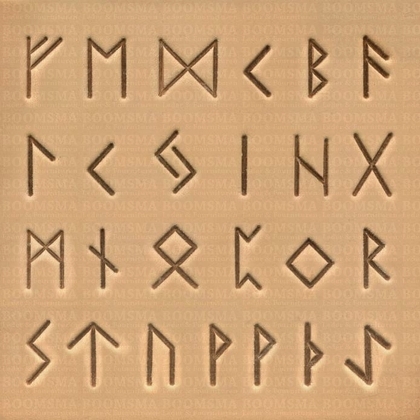Alfabetset Runen 18 mm (per set) - afb. 1