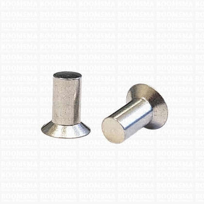 Aluminium klinknagels voor steunzolen (zilver kleur) 100 stuks - afb. 1