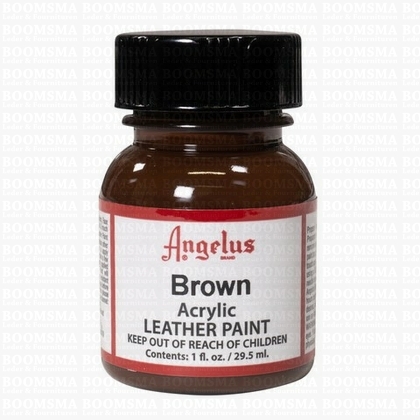 Angelus verfproducten bruin Acrylverf voor leer  - afb. 1