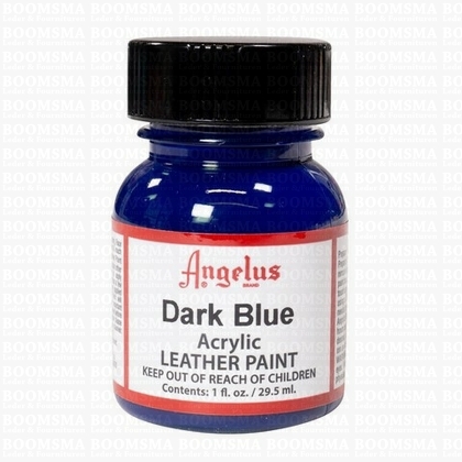 Angelus verfproducten dark blue Acrylverf voor leer  - afb. 1