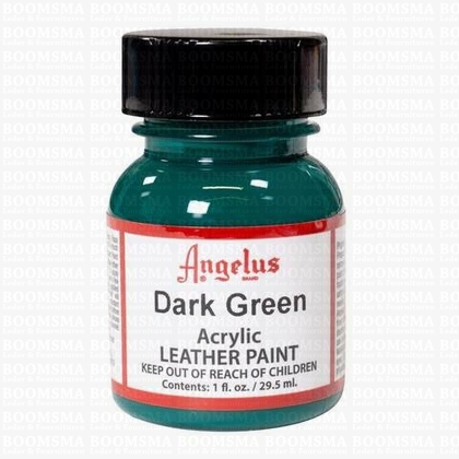 Angelus verfproducten Dark Green Acrylverf voor leer  - afb. 2