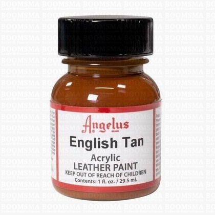 Angelus verfproducten English Tan Acrylverf voor leer  - afb. 1