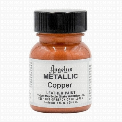 Angelus verfproducten Copper (metallic) Acrylverf voor leer  - afb. 1