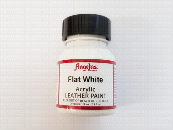 Angelus verfproducten Mat wit / Flat White Acrylverf voor leer (Kleine fles) - afb. 4