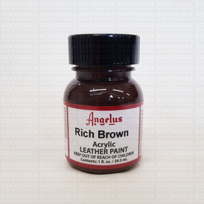 Angelus verfproducten Rich brown Acrylverf voor leer  - afb. 2
