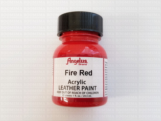 Angelus verfproducten Vuurrood / Fire Red Acrylverf voor leer  - afb. 3