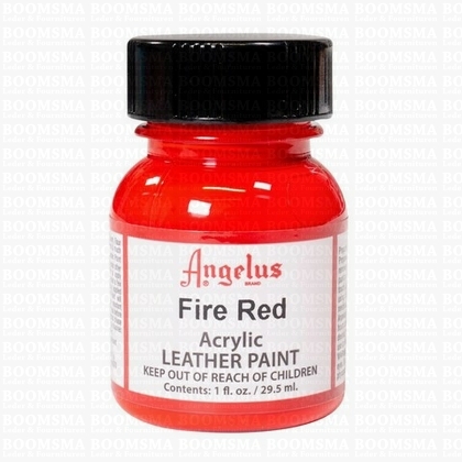 Angelus verfproducten Vuurrood / Fire Red Acrylverf voor leer  - afb. 1