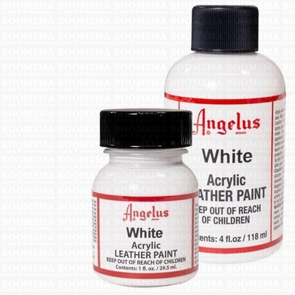 Angelus verfproducten wit Acrylverf voor leer (Kleine fles) - afb. 1
